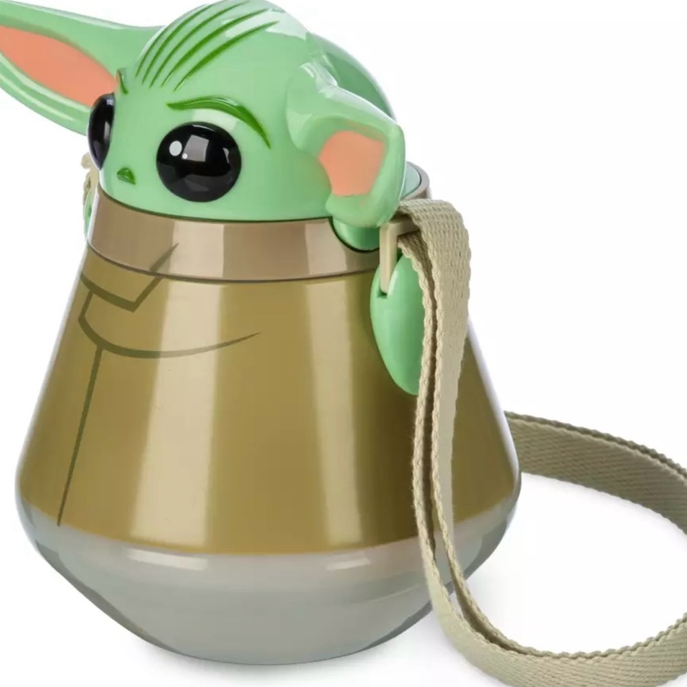 Grogu Travel Mug With Strap- Star Wars-Mandalorian NEW - Picture 3 of 7
